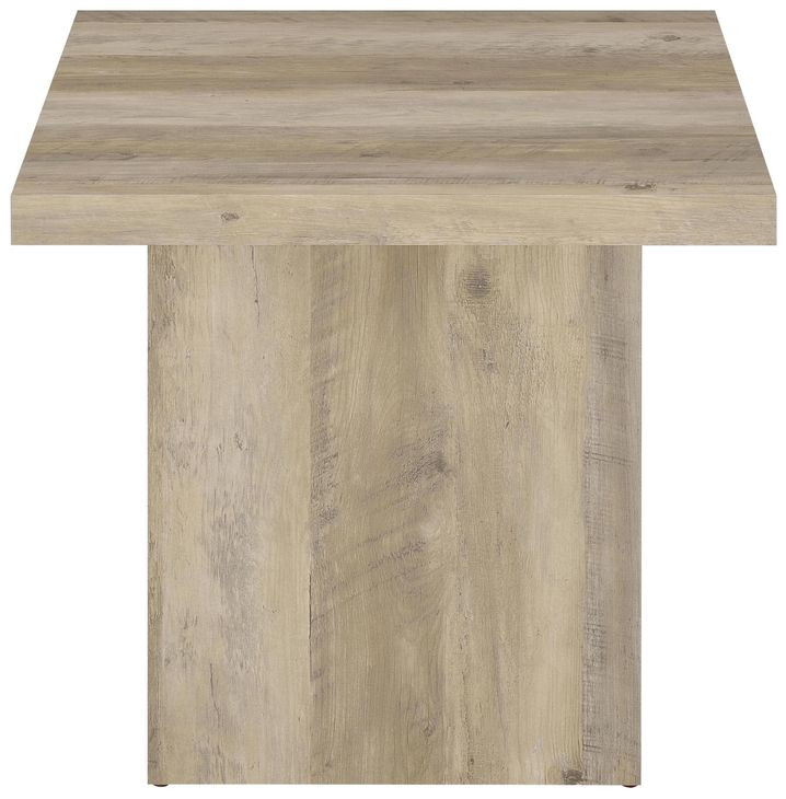 Devar Distressed Pine Square Occassional Table Set
