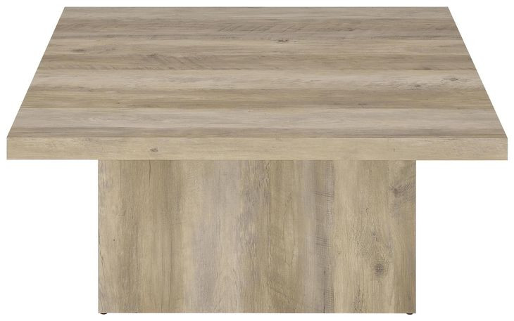 Devar Distressed Pine Square Cocktail Table