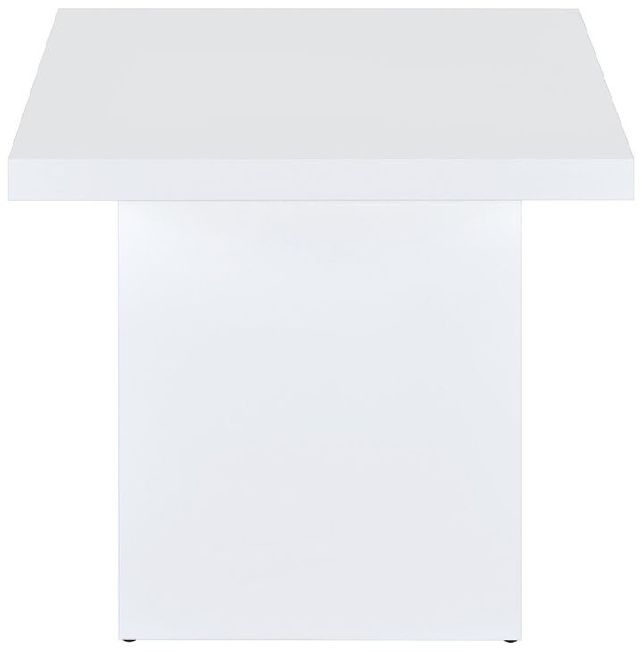 Devar White Square End Table