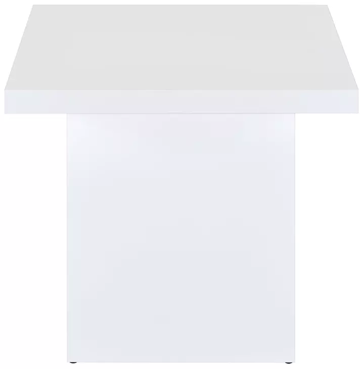 Devar White Square End Table
