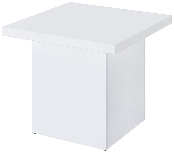 Devar White Square Occassional Table Set