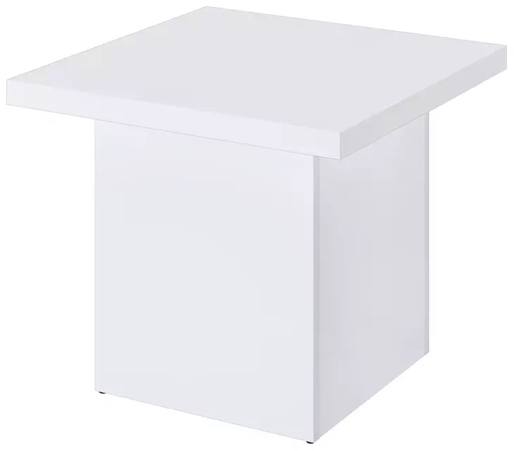 Devar White Square Occassional Table Set