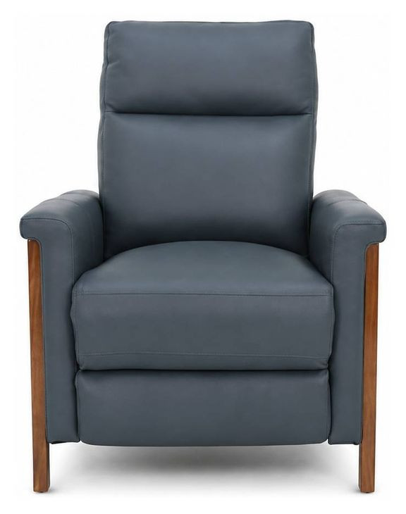 Lewiston Santa Fe Ocean Leather Push Thru The Arms Recliner