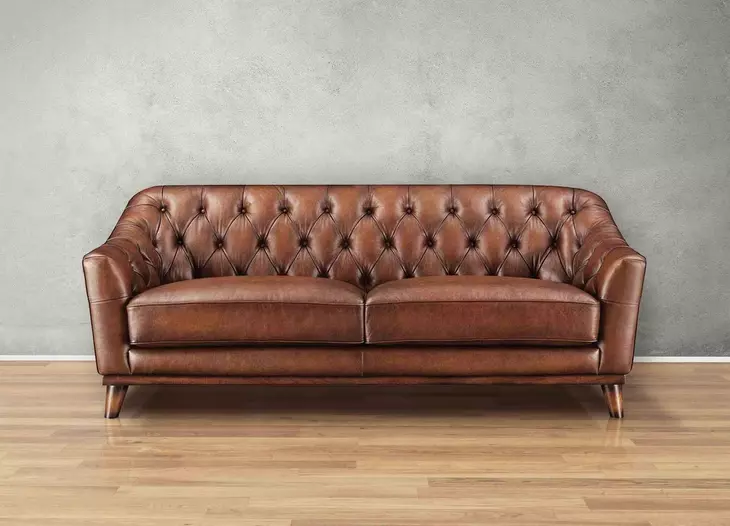 Lorwell Mocha Leather Living Room Set