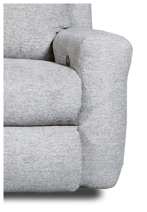 Metro Dove Performance Fabric 83" Power Reclining Sofa with USB Charging