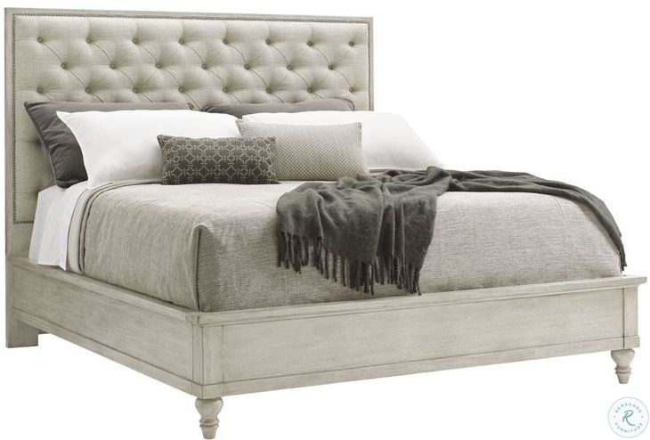 Oyster Bay Sag Harbor King Tufted Upholstered Platform Bed