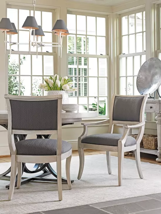 Eastport Oyster Bay Gray Upholstered Side Chair