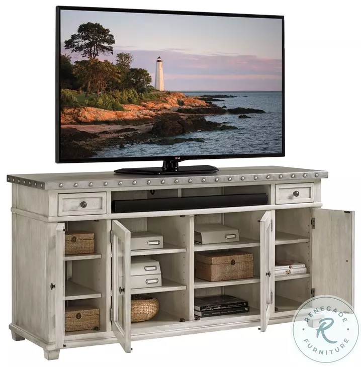 VANILLA ディスプレイ Oyster Bay Shadow Valley Media Console from Lexington (01-0714-907