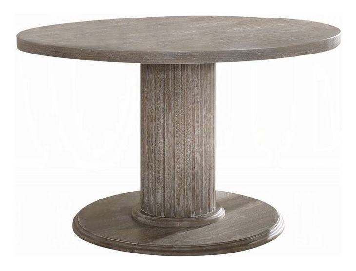 Gabrian Reclaimed Gray 47" Round Dining Table