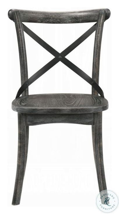 Kendric Rustic Gray Side Chair Set of 2