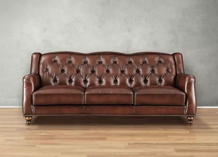 Kingswell Brown Leather Living Room Set