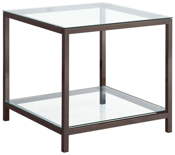 Trini Black Nickel End Table