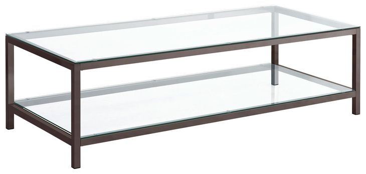 Trini Black Nickel Coffee Table