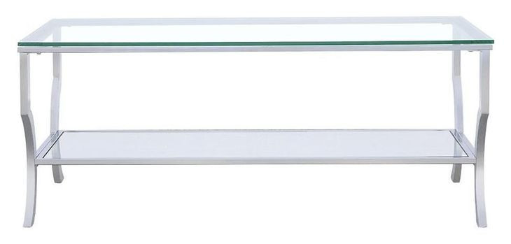 Saide Chrome And Tempered Glass Coffee Table
