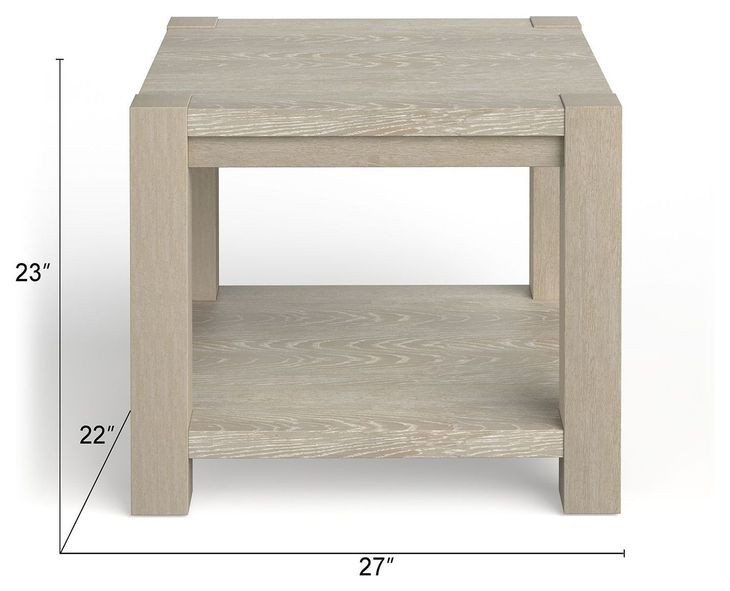 Gatehouse Calico Gray Rectangular End Table
