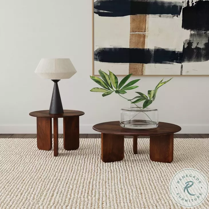 Dale Brown Round End Table