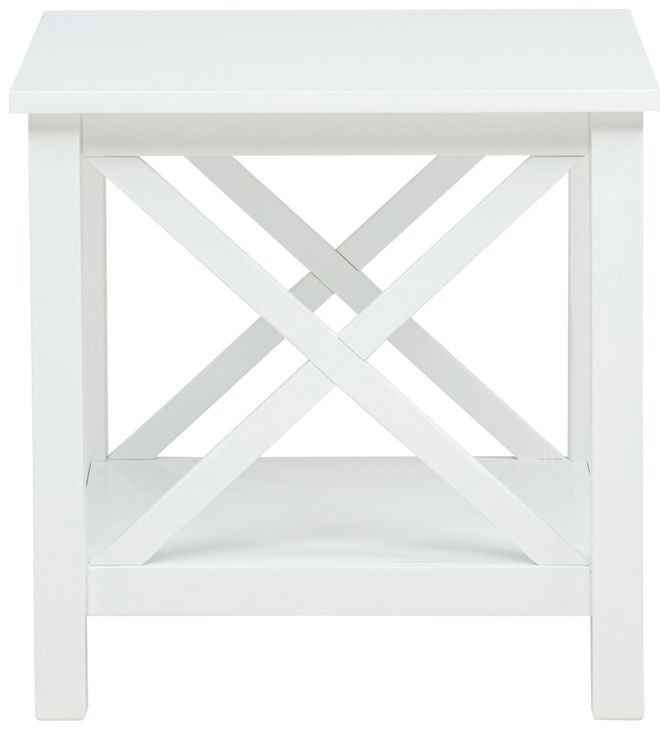 Skyview White Rectangular Lift Top Occassional Table Set