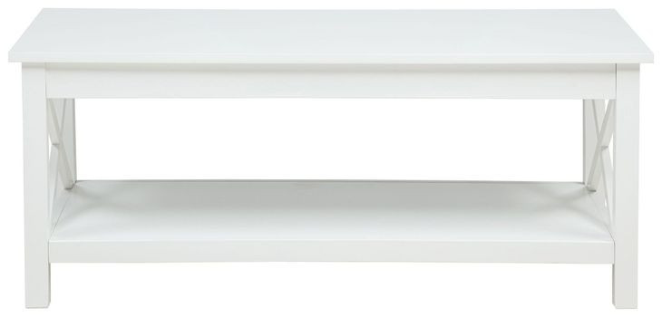 Skyview White Rectangular Lift Top Cocktail Table