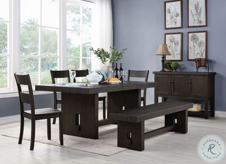 Haddie Distressed Walnut Side Chair Set of 2 from ACME Furniture