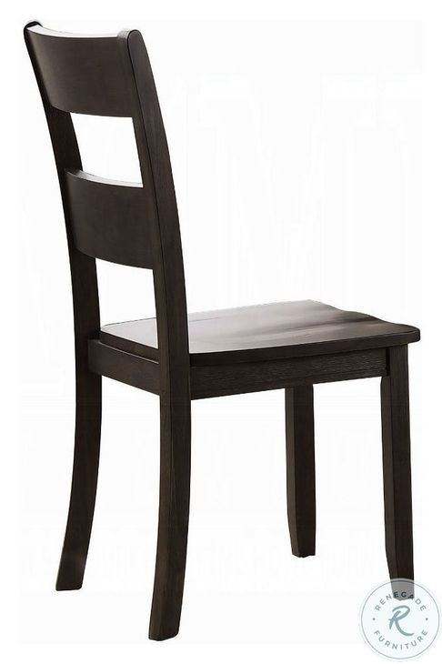 Haddie Distressed Walnut Side Chair Set of 2 from ACME Furniture