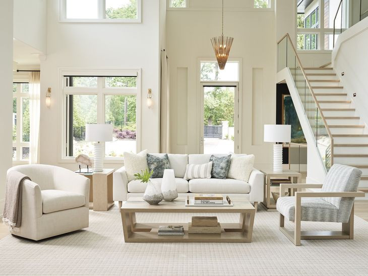 Sunset Key Flanders Beige Upholstered Accent Chair