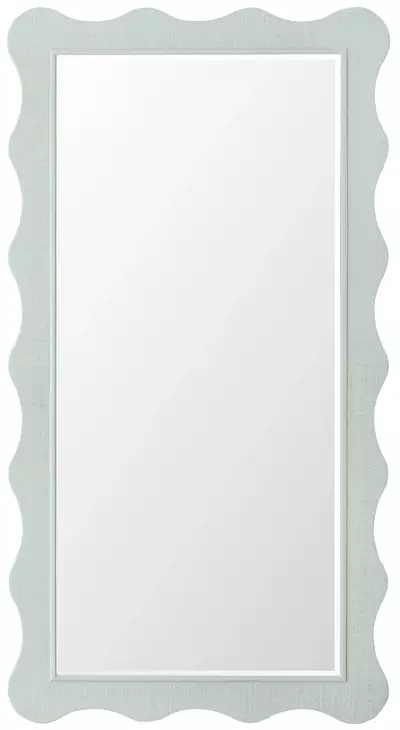 Commerce and Market Green Rectangular Wall Mirror