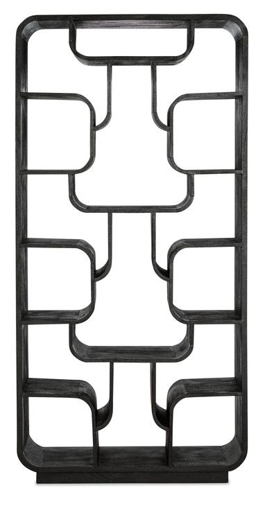 Bazaar Living Black Sloane Home Office Etagere