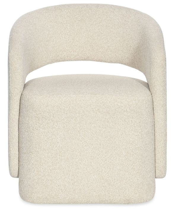 Bazaar Living Beige Upholstered Dining Arm Chair