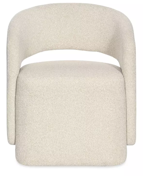 Bazaar Living Beige Upholstered Dining Arm Chair