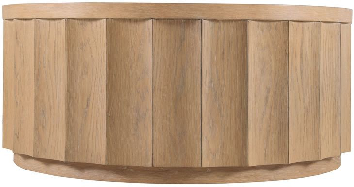 Bazaar Living Light Brown Round Cocktail Table