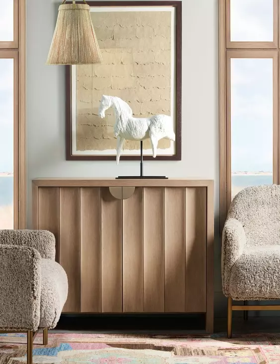 Bazaar Living Light Brown 2 Door Accent Cabinet