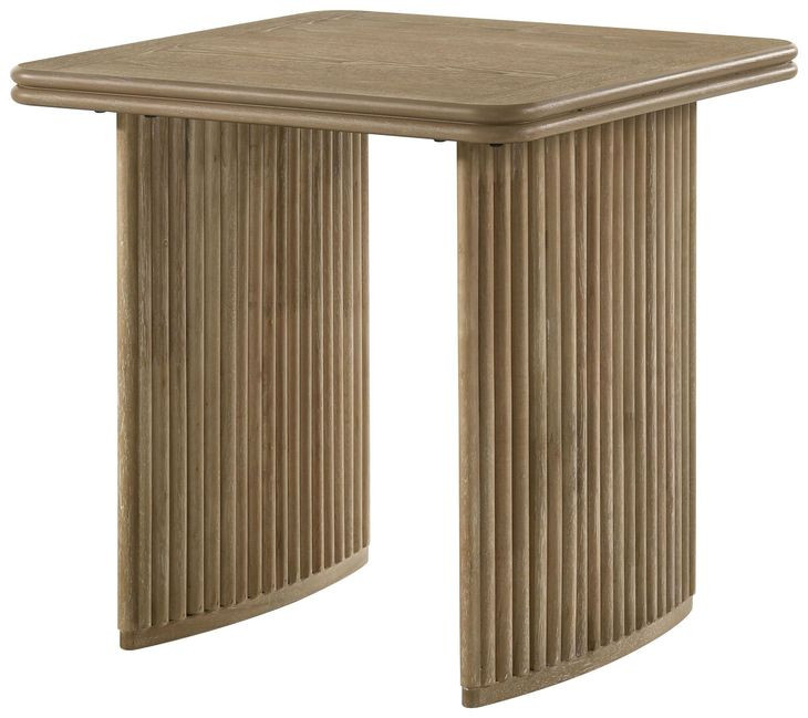 Adina Distressed Light Brown Rectangular Occassional Table Set