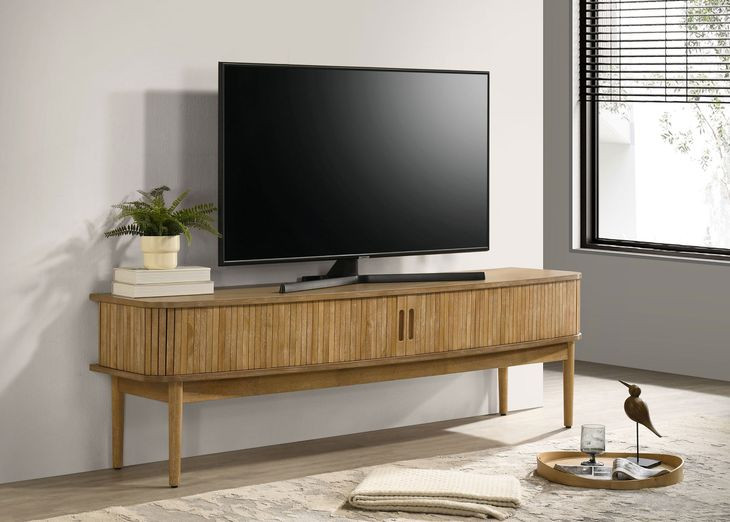 Croyden Weathered Natural 71" TV Stand with 2 Doors