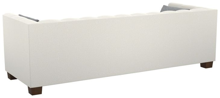 Emilia Ivory 98" Sofa with Pillows