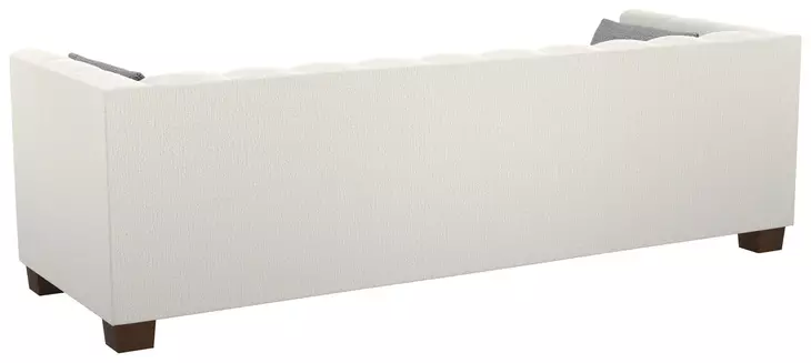 Emilia Ivory 98" Sofa with Pillows