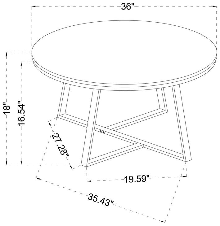 Hugo White And Matte Black Coffee Table 
