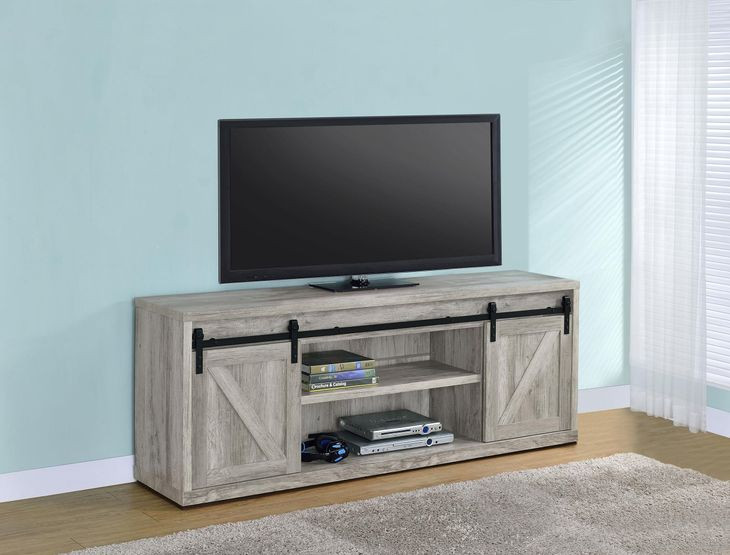 Brockton Grey Driftwood 71" TV Console