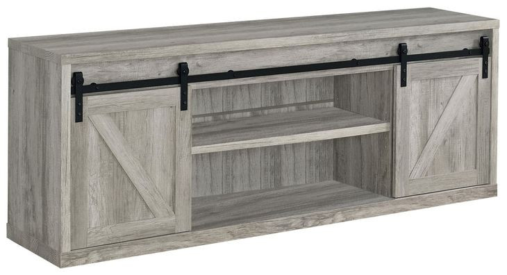 Brockton Grey Driftwood 71" TV Console