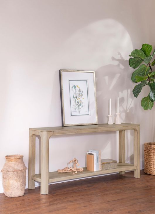 Solano Weathered Mango Rectangular Console Table