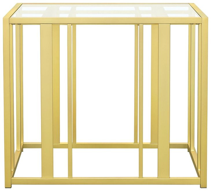 Adri Matte Brass End Table