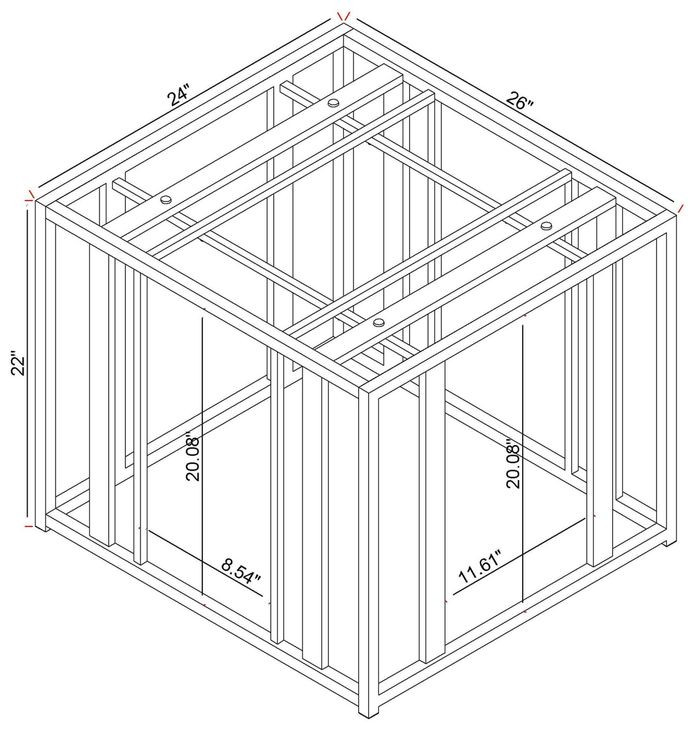 Adri Matte Brass End Table