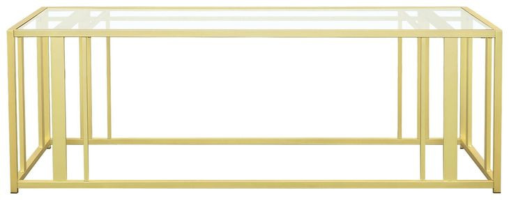 Adri Matte Brass Coffee Table