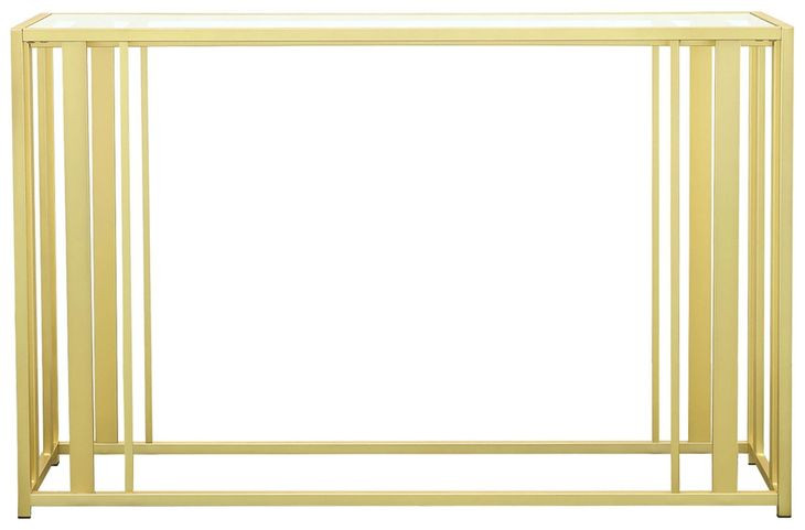 Adri Matte Brass Sofa Table