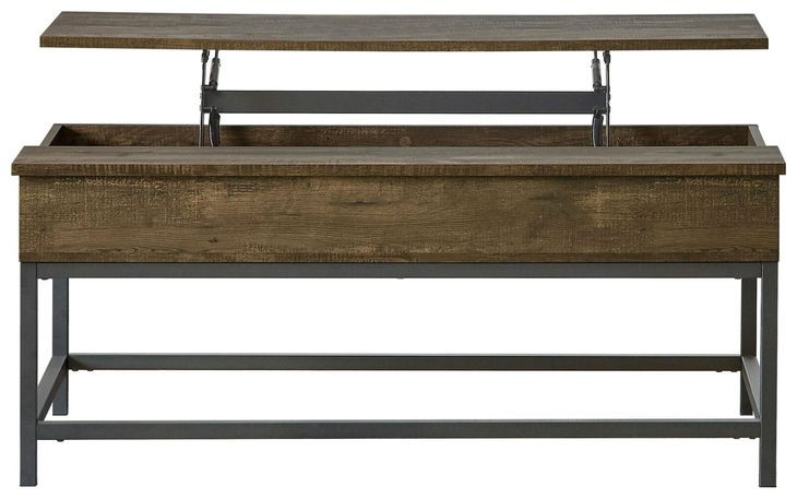 Byers Brown Oak And Sandy Black Coffee Table