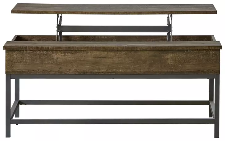 Byers Brown Oak And Sandy Black Coffee Table