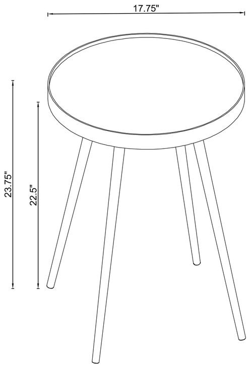 Kaelyn Gold End Table