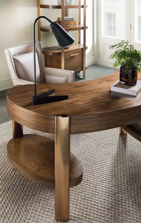Solara Medium Brown 61" Writing Desk