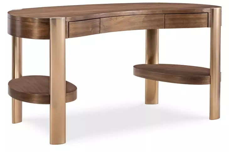 Solara Medium Brown 61" Writing Desk