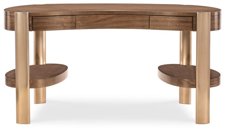 Eleana Medium Brown 61" Writing Desk