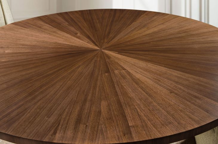 Eleana Medium Brown 66" Round Dining Table